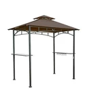 Sunjoy Brown Steel Rectangle Grill Gazebo - Free Shipping. Fixed Price $299.99.
