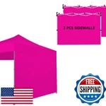 Joramoy 10X10 Pop Up Canopy Tent Sidewalls, 3-PACK, Uv Blocker, Waterproof. Fixed Price $102.45.