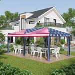 10'X20' Pop Up Party Tent Gazebo Wedding Canopy With 6 Sidewalls, American Flag. Fixed Price $219.99.