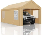 10X20 Ft Heavy Duty Carport With Galvanized Frame, Canopy Roll-up. Fixed Price $431.99.