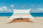 Neso Grande Beach Tent With Sand Anchors, Portable Sun Shelter (rainbow). Fixed Price $160.00.