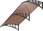 Polycarbonate Window Door Awning Canopy Brown With Black Bracket 40 Inch X 80. Fixed Price $157.81.