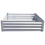 40 In. X W 11 H Silver Galvanized Metal Raised Garden Bed. Fixed Price $37.93.