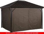 Sojag Accessories Set Of 4 10' X Curtains For Genova Outdoor Gazebo, Brown. Fixed Price $190.00.