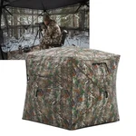 Pop Up Hunting Blind 270 See-through Panels, Portable Ground Tent W/ Carry Bag. Fixed Price $213.74.