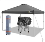 2022 Lausaint Home 10'X10' Pop Up Portable Folding Canopy Dark Grey. Fixed Price $140.00.