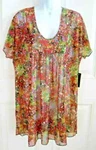 Kenneth Cole Secret Garden Sheer Swimsuit Cover Up Tunic Dress Size Nwt $68. Fixed Price $17.20.