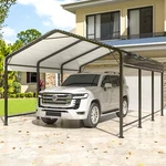 10X15 Ft Metal Carport With Galvanized Frame, Outdoor Heavy Duty Shelter For. Fixed Price $421.19.