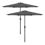 Simple Deluxe 2 Pack 9 Patio Umbrellas Outdoor Table Market Yard Push. Fixed Price $473.59.