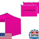 Joramoy 10X10 Pop Up Canopy Tent Sidewalls 3-PACK Waterproof Uv Shade. Fixed Price $93.66.