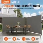 Vevor Retractable Side Awning, Gray. Fixed Price $224.10.
