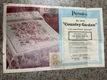 Vintage Paragon Needlecraft #01175 Country Garden King Bed Quilt Top Almost Done. Fixed Price $100.00.