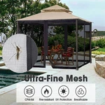 Apluschoice 10X10FT Gazebo Replacement Mosquito Netting With Zipper For Canopy. Fixed Price $91.90.