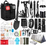 Ultimate 250-PIECE Survival Gear Kit With Molle Bag & Emergency Tent. Fixed Price $67.40.