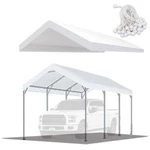 Tgehap 10' Upgraded Carport Replacement Canopy Cover 20', White. Fixed Price $122.99.