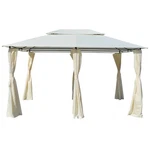 Vidaxl Garden Marquee With Curtains 157.5"X118.1" White , 43216. Fixed Price $180.61.