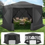 15'X15' Pop Up Gazebo Tent House Hub Instant Screened Canopy. Fixed Price $189.49.