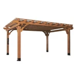 Cedar Wood Pergola Kit 16 X 12 Traditional Trellis Roof Backyard Discovery Shade. Fixed Price $3408.99.