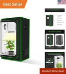 Highly Reflective Hydroponics Grow Tent X18 X36 - Perfect For Indoor Plants. Fixed Price $65.99.