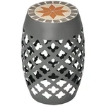 Smooth Top Mosaic Side Table 12.25IN Diameter X 18IN Tall Frame Steel. Fixed Price $81.53.