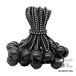 Pack Of 25 Bungees With Ball (black And White 150 Mm) For Tents, Tarpaulins,. Fixed Price $18.50.