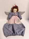 Vintage 1997 Angel Bag Lady Doll Grocery Holder Storage. Fixed Price $24.99.