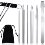 Jjunw 6PCS Paracord Accessories - Tools, Jig, Needle, Lacing, Sliver. Fixed Price $15.99.