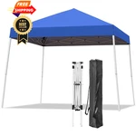 Oneofics Canopy Tent, 10X10 Ft Pop Up Outdoor Instant Slant Blue. Fixed Price $129.98.