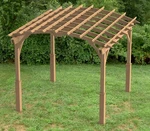 Garden Pergola Woodworking Plans - Arched Roof 001. Fixed Price $20.99.