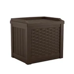 Suncast 22 Gallon Small Resin Storage Seat, Java, SSW600J. Fixed Price $173.99.