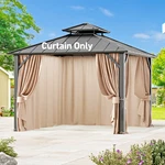 Outdoor Gazebo Canopy Privacy Curtain Replacement Universal 4 / 6 Panel Sidewall. Fixed Price $159.99.