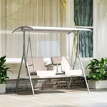 Outdoor Swing Chair Canopy Patio Garden Hanging 2 Person Yard Furniture Grey. Fixed Price $154.99.