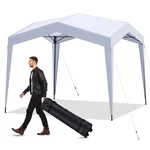 10X10FT Pop Canopy, UPF50+ Portable Outdoor Tent With Wheeled Bag, 8 Stake.... Fixed Price $106.20.
