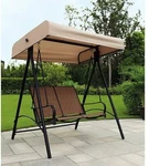 Mainstays Sand Dune Sling Outdoor Swing, Seats 2. Garden New Box. Fixed Price $299.99.