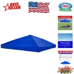 Versatile 10X10 Canopy Top Replacement Cover - Strong, Waterproof Blue Fabric. Fixed Price $41.29.