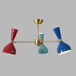 Three Arm Brass Sputnik Chandelier Pendant Light Brushed Fixture Multicolor Best. Fixed Price $265.98.
