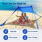 Beach Tents Portable Sun Shade Canopy Upf 50+ Outdoor Shelter With Sandbag. Fixed Price $26.69.