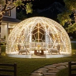Vevor 12X7.2 Ft Garden Bubble Tent 4-7 Person Outdoor Clear Geodesic Dome Window. Fixed Price $459.90.