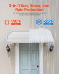 Aluminum Awning 48X42 Door Window Canopy Exterior Rain Snow Sun Protection. Fixed Price $139.99.