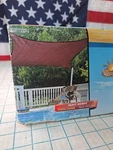Shelterlogic Shade Sail Square 12' X Heavyweight Terracotta. Fixed Price $54.55.
