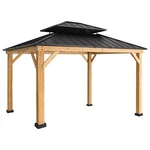 Eagle Peak 11X13 Glavanized Steel Double Roof Hardtop Gazebo. Fixed Price $1199.99.
