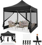 Canopy 10'X10' Heavy Duty Pop Up Gazebo With Mosquito Netting Mesh Screen Tent. Fixed Price $139.99.