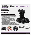 25 Pack Bungee Cords 6 Inch Heavy Duty Bungie Balls Canopy Tarp Ti. Fixed Price $19.50.