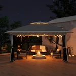 Pop Up Gazebo 12X12FT Mosquito Netting Outdoor Canopy Gray PKRDF01 Garvee Tent. Fixed Price $209.99.
