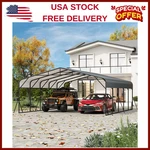 20X25FT Heavy Duty Garage Shelter Shade,outdoor Metal Carport Canopy For Tru. Fixed Price $1286.19.