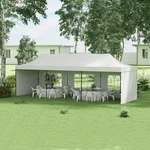 Outsunny 9.5' X 28' Pop Up Canopy Tent, With Carry Bag, Height Adjustable. Fixed Price $275.99.