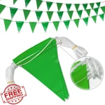 Nacarum Green 7"X10"X102FT Pennant Banner. Fixed Price $40.00.