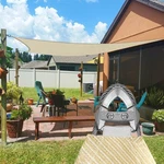 2-6FT Outdoor Shade Sail Rectangle Sun Canopy Cover With Steel Wire Cable Beige. Fixed Price $49.59.