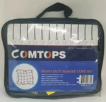 Comtops 12PC Heavy Duty Bungee Cords With Hooks Cargo Net. Fixed Price $10.00.
