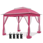 11X11 Pop Up Gazebo With Mesh Netting, Instant Outdoor Canopy Tent, Water Res.... Fixed Price $252.45.